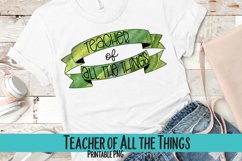 Teacher of All the Things Sublimation PNG Product Image 1