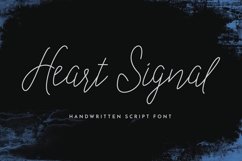 Web Font Heart Signal Typeface Product Image 1