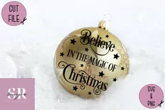 Believe in the magic of christmas bauble| vinyl cutting | Product Image 2