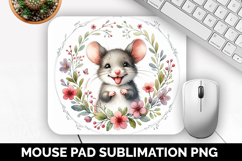 Mouse, Cute Animal Mouse Pad PNG, Animal Lover Gift Product Image 1