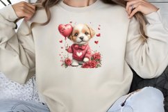 Valentine Dog Clipart PNG Product Image 1
