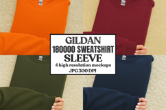 Gildan 18000 Sleeve Sweatshirt Mockup Product Image 1