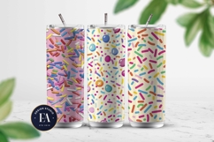 Pastel Sprinkles digital paper | Colorful Rainbow Sprinkles Product Image 2