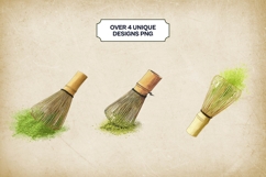 Matcha Whiskers Clipart 4 PNG Product Image 2