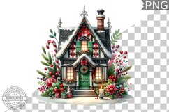 Christmas House Sublimation - Clipart PNG Design Product Image 1