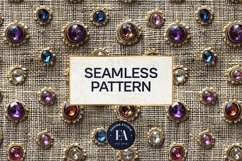 Crystal Embroidery Texture | Luxury Beaded Fabric Pattern Product Image 3