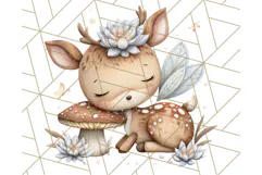 Forest Fairy Garden Creatures PNG, Whimsical Woodland Art Product Image 2