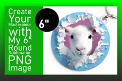 Round Animal Hole-in-Wall Decor Product Image 1