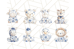 Cute Stuffed Animal Clipart, Chinoiserie Nursery Decor Png Product Image 2