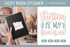 Printable Cozy Book Lover Sticker | My Form Of Rest Product Image 1