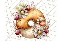 Fall Donut Clipart PNG, Autumn Donuts With Pumpkins Product Image 2