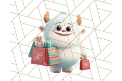 Holiday Yeti Village PNG Clipart, Cute Winter Clip Art Product Image 2