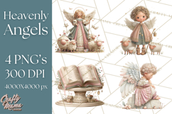 Heavenly Angel Clipart and Clip Art for Christian Christmas Product Image 1