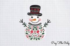 Scandinavian Folk Art Christmas Clipart PNG Product Image 1