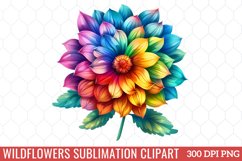 Wildflowers Sublimation Clipart Product Image 1