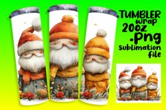 Holiday Gingerbread Man Tumbler 20oz Sublimation Design Product Image 1
