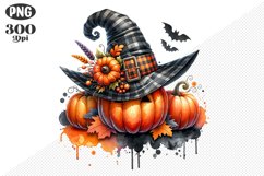 Halloween Pumpkins Sublimation - Clipart PNG Design Product Image 1