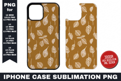 Leave iPhone Case Sublimation PNG | Sublimation Product Image 1