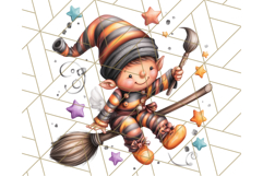 Spooky Gnome Village Clipart PNG Halloween Png Product Image 2