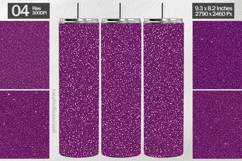 Deep Purple Glitter Tumbler Wrap| Tumbler Sublimation Product Image 1