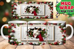 Winter 3D Cartoon Gag Mug Wrap 15oz Sublimation Product Image 1
