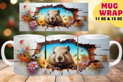 Magical Mug Wrap Moments: Cute Animals and Flowers Product Image 1