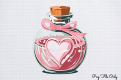 Retro Valentine Day Clipart PNG Product Image 1