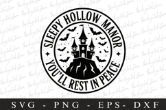 Sleepy Hollow Manor Svg | Halloween Svg | Cricut Product Image 1