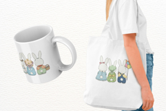Cute Easter Bunnies Clipart Product Image 5