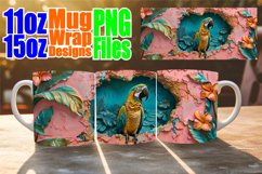 Spring 3D Animals Mug Wrap - Hole in Wall Art Product Image 1