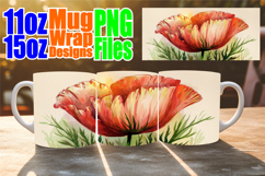 Radiant adventures 11oz 15oz sublimation wrap, Flowers Product Image 1