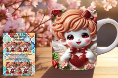 Vibrant 11oz Mug Wrap Png Template , 3D Cupid Product Image 1