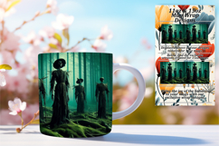 Sassy 15oz Mug Wrap Png Template , Horror Halloween Product Image 1