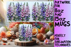 Blossoming Whimsical Flower Sublimation 11oz 15oz Product Image 1