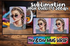 Loving memories sublimation mug wrap, Woman Product Image 1