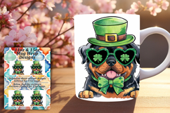 Quirky 15oz Mug Wrap Png Artwork , St Patrick Product Image 1
