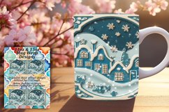 CHIC 11oz PNG Mug Wrap Template , 3D Xmas Product Image 1