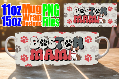 Luminous thoughts 11oz 15oz sublimation wrap, Dog Mom Product Image 1