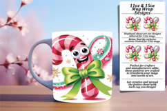 Custom 11oz Mug Wrap Png Design , Cute Christmas Product Image 1