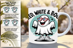 Custom 11oz Mug Wrap Png Design , Funny Ghost Product Image 1