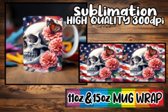 Gentle vibes sublimation print wrap, Skull USA Product Image 1