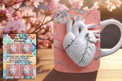 Sublimation 3D Heart Mug - Love&#039;s Perfection Product Image 1