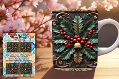 Bold 11oz Mug Wrap Png Artwork , Christmas Product Image 1