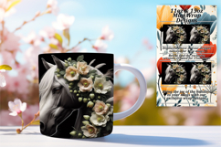 Warm 11oz Mug Wrap Png Artwork , Horse Product Image 1