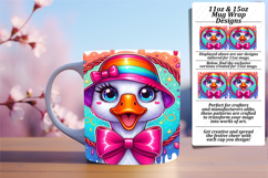 Sassy 15oz Mug Wrap Png Template , Goose Product Image 1