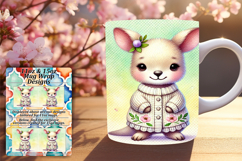 Magical 15oz Mug Wrap Png Design , Cute Animals Product Image 1