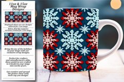 Embroidered Crochet Xmas Mug Sublimation Wrap Product Image 1