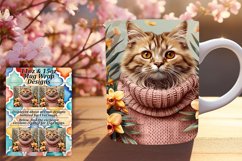 Amusing Kitty Sublimation Mug Wrap - 11oz/15oz Product Image 1