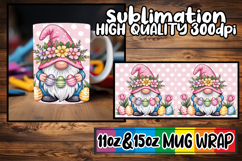 Uplifting moments 11oz 15oz sublimation wrap, Easter Gnomes Product Image 1
