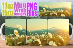 Spring Landscape Mug Wrap - Scenic Sublimation Design Product Image 1